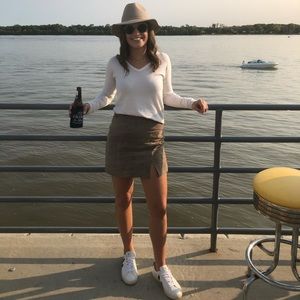 BLANK NYC suede skirt